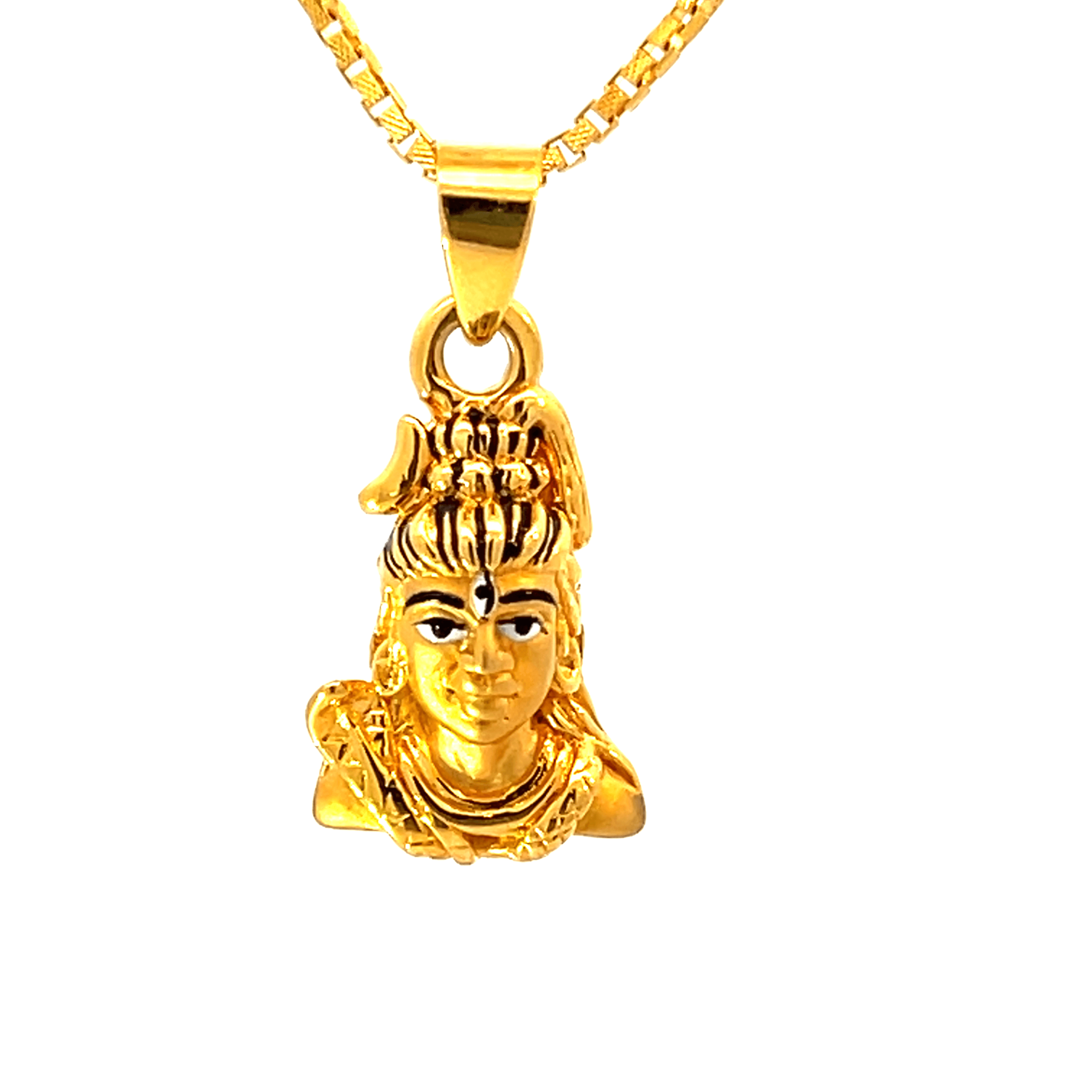 22K Yellow Gold Religious Vishnu Small Pendants with gold weight of 2g