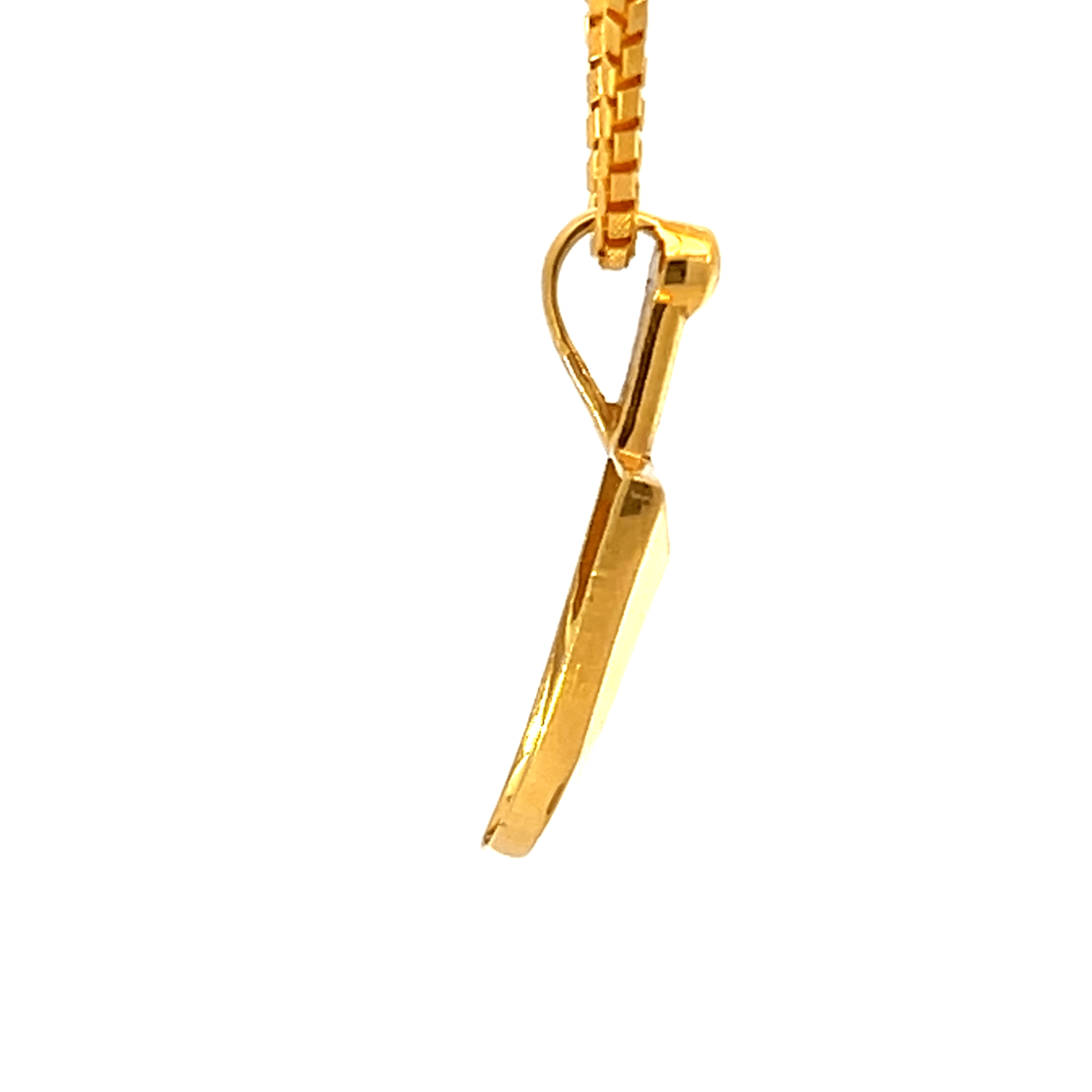 22K Yellow Gold Religious Medium Pendants with gold weight of 2.08g