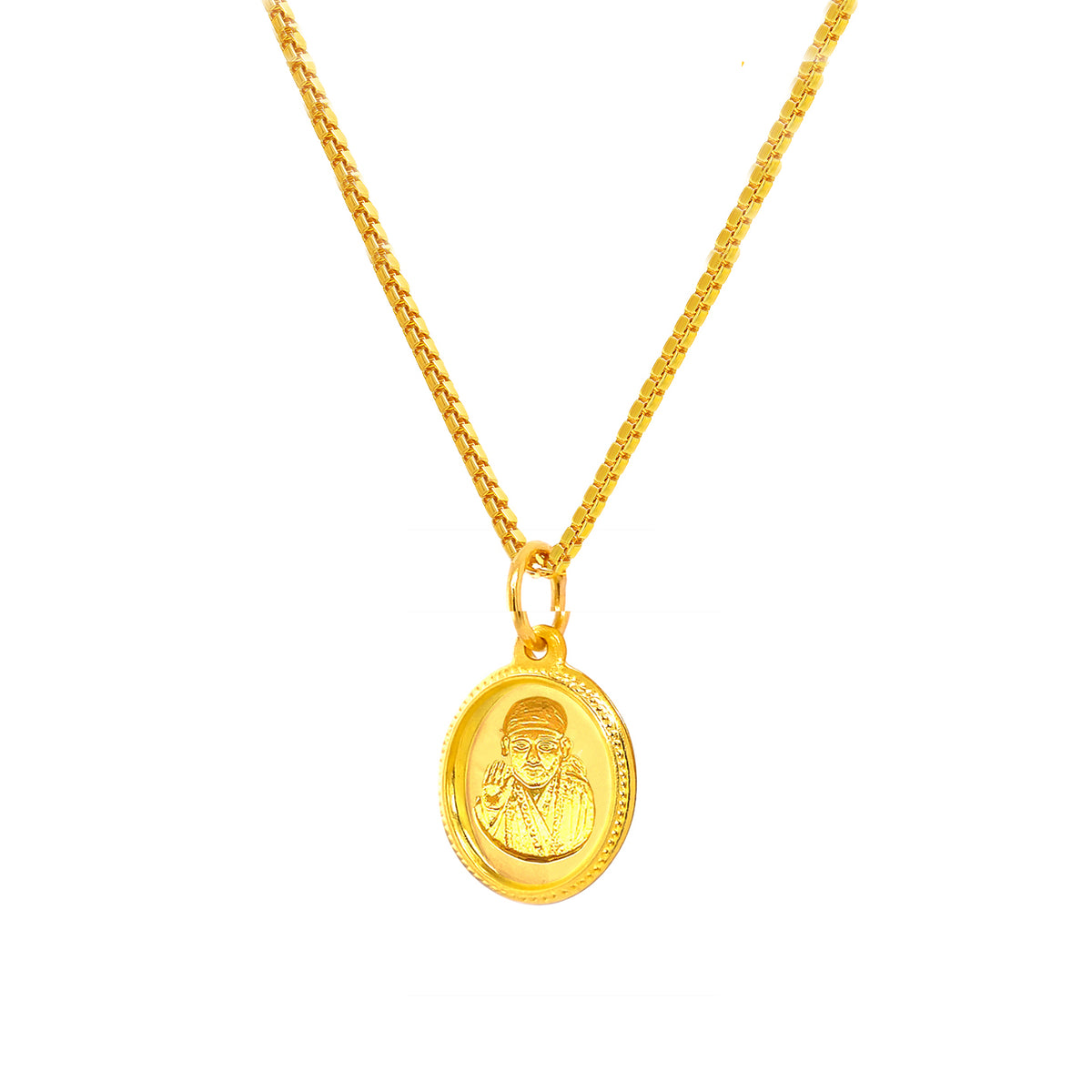 Pendant Lord  Sai Baba 22K Gold