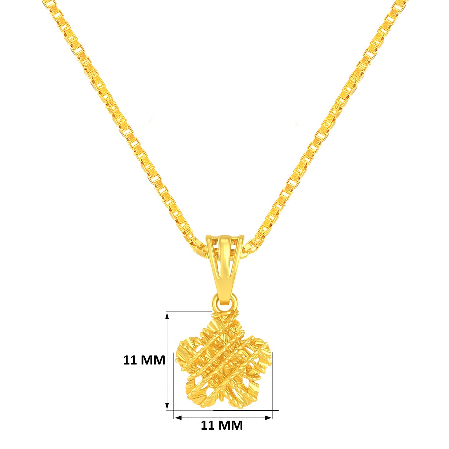22K Gold Woven Fancy Pendant
