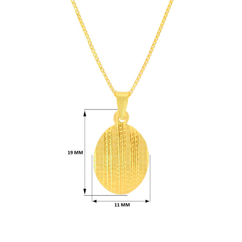 22K Yellow Gold Intricate Fancy Pendant and Earrings Set