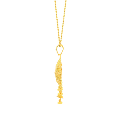 22K Yellow Gold Grand Filigree Pendant and Earrings Set