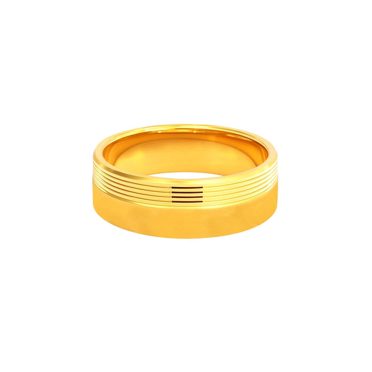 22k Yellow Gold Sleek Minimalistic Wedding Band Ring measuring 9.5 x 6mm  thickness