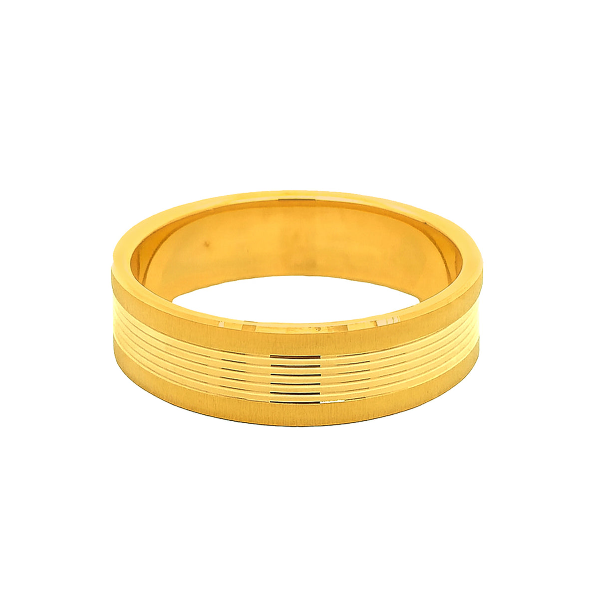 22k Yellow Gold Delightful Charming Wedding Band Ring measuring 9.5 x 6mm  thickness