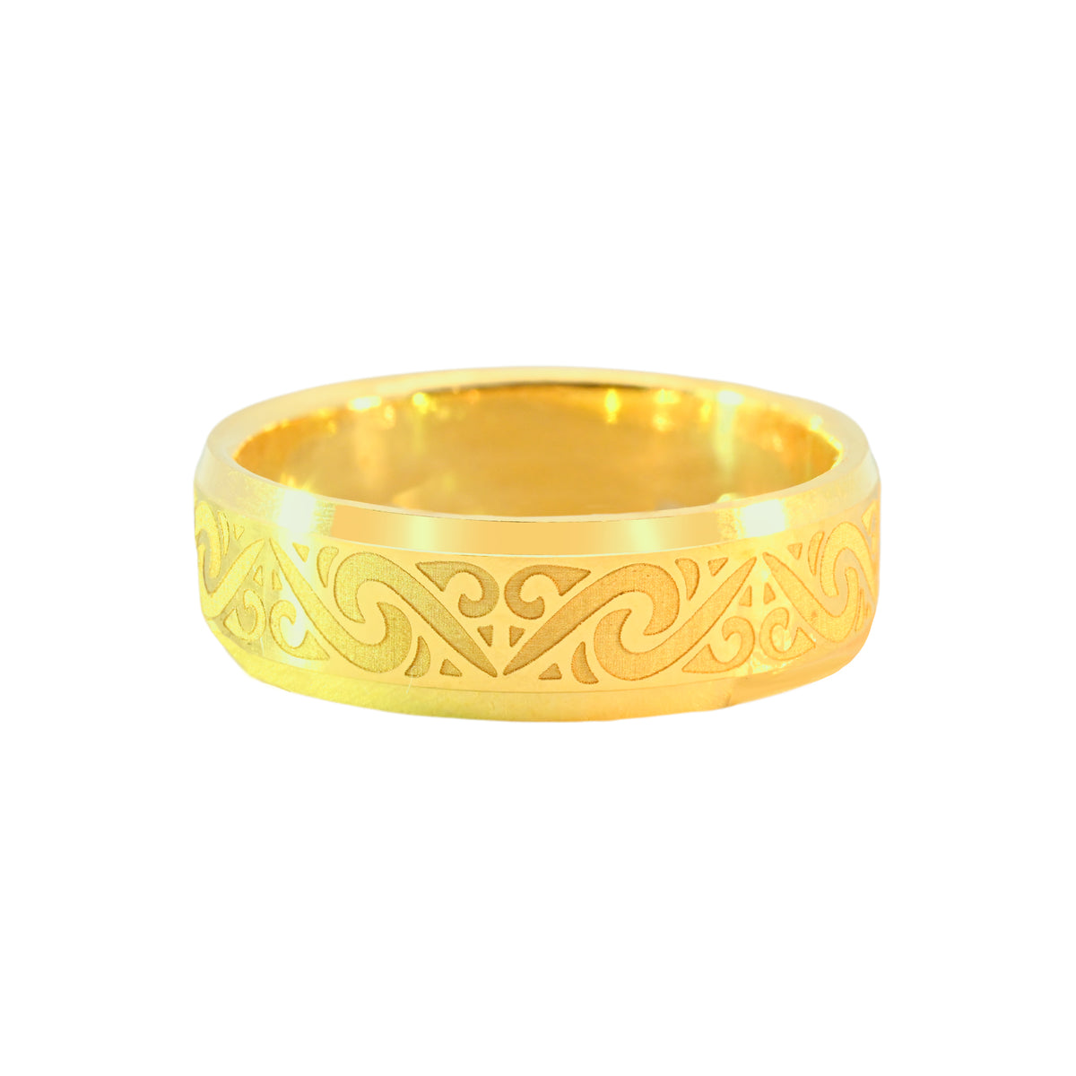 22k Yellow Gold Everlasting Timeless Wedding Band Ring measuring 8 x 6mm  thickness