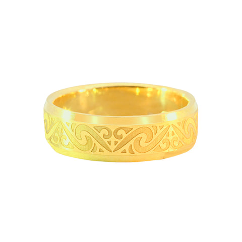 22k Yellow Gold Everlasting Timeless Wedding Band Ring measuring 8 x 6mm  thickness