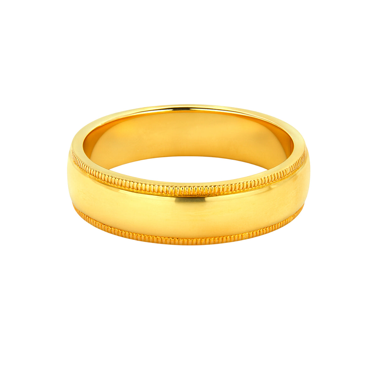 22k Yellow Gold Traditonal Wedding Band Ring measuring 9 x 6mm  thickness