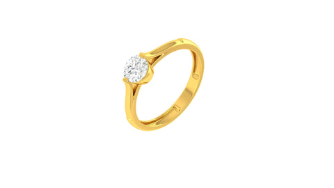 22k Yellow Cubic Zirconia Cocktail Rings in size 7 and total gold weight of 2.16g