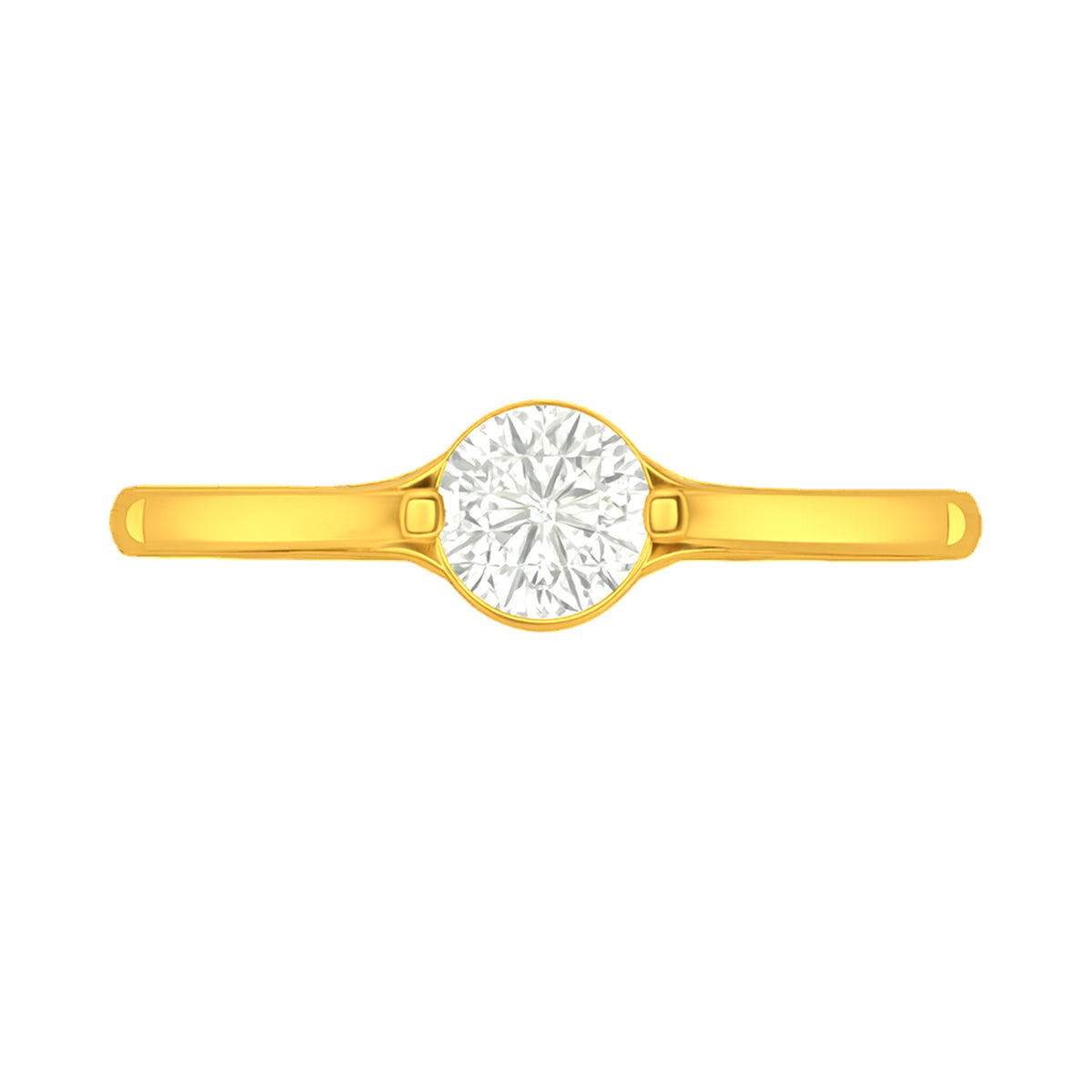 22k Yellow Cubic Zirconia Cocktail Rings in size 7 and total gold weight of 2.16g