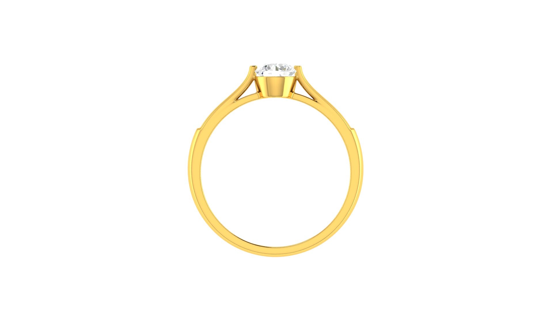 22k Yellow Cubic Zirconia Cocktail Rings in size 7 and total gold weight of 2.16g