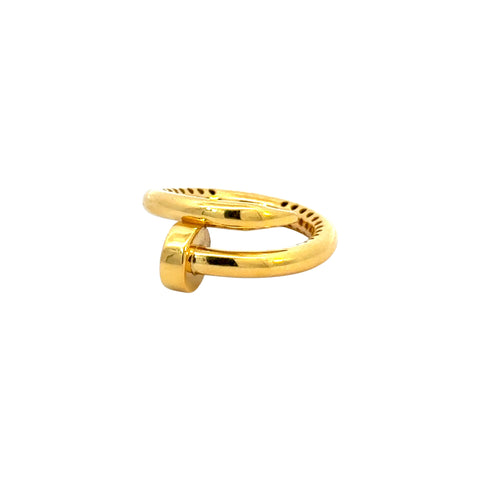 22k Yellow Cubic Zirconia Cocktail Fancy Designer  Rings in size 4.5 and total gold weight of 2.34g