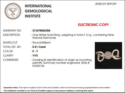 18k White Gold and Diamond Fancy Ring in size 6.5 and total gold weight of 2.12g