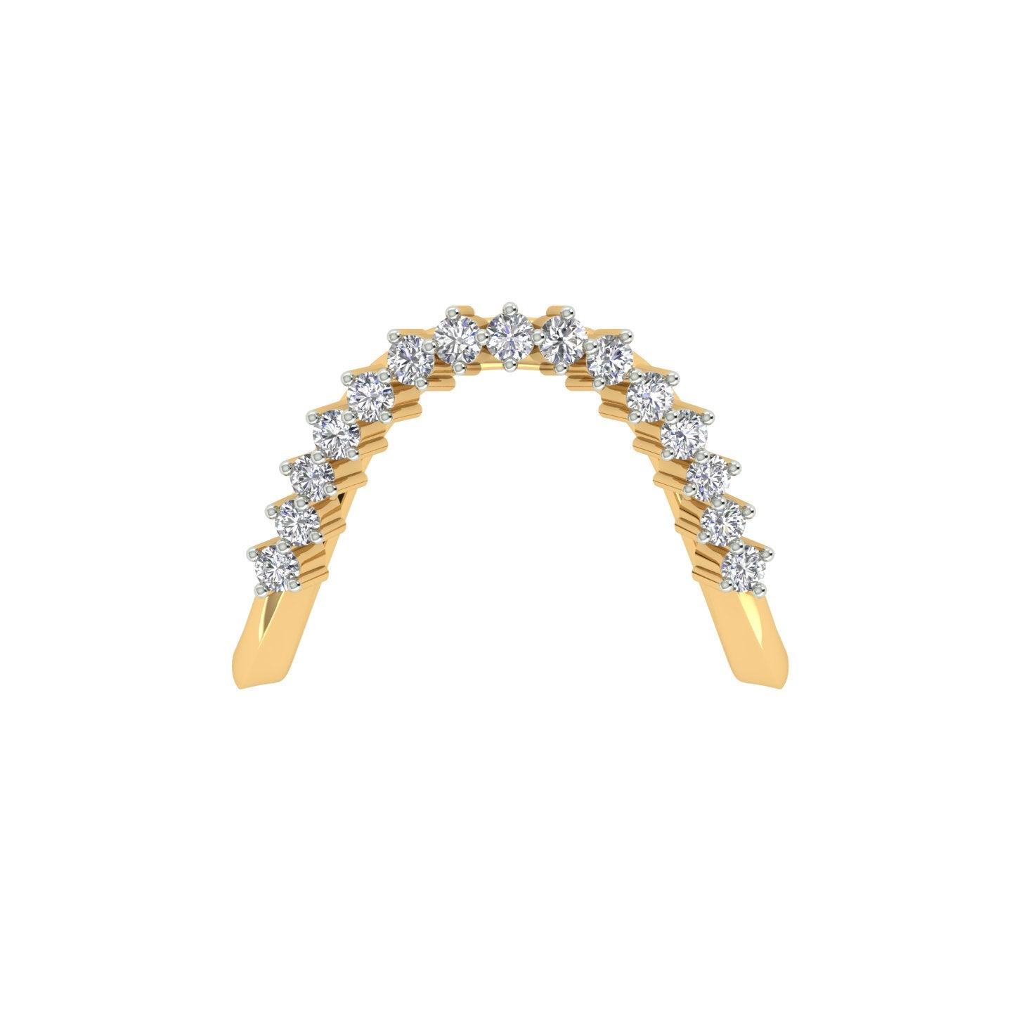 18k Yellow Gold and Diamond Fancy Ring in size 5.5 and total gold weight of 2.83g