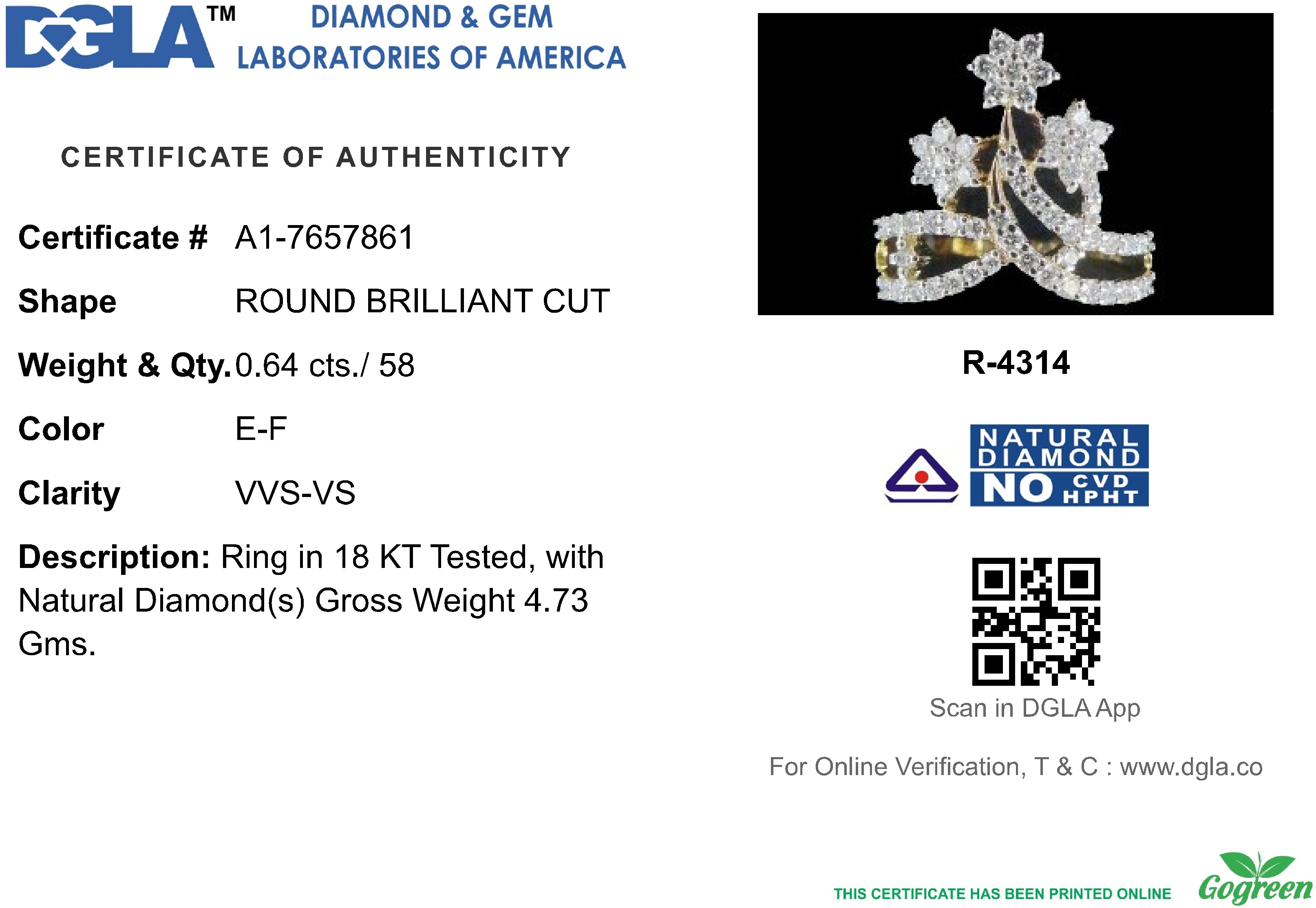 18k Yellow Gold and Diamond Fancy Ring in size 5.5 and total gold weight of 4.73g