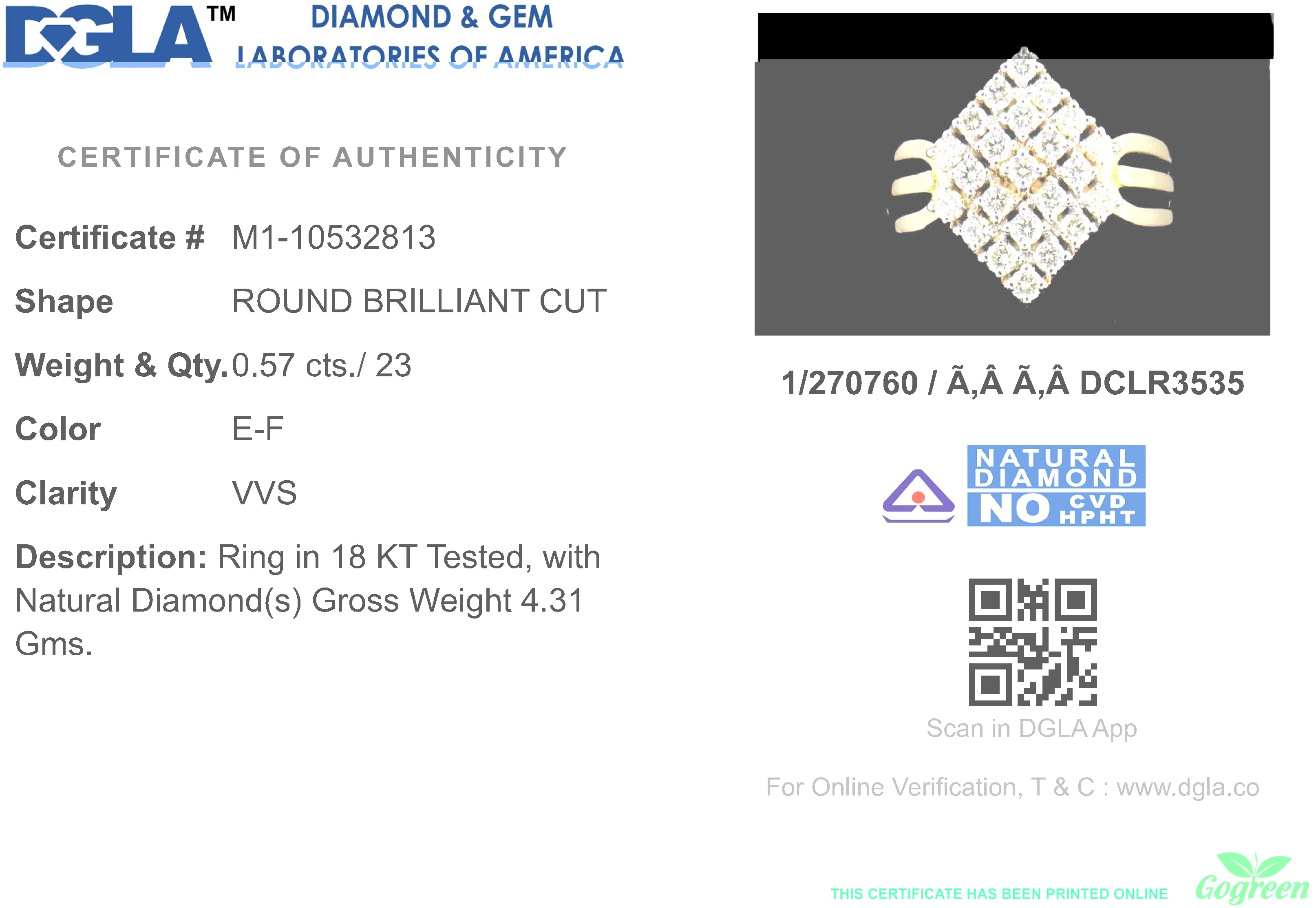 18k Yellow Gold and Diamond Fancy Ring in size 5 and total gold weight of 4.31g