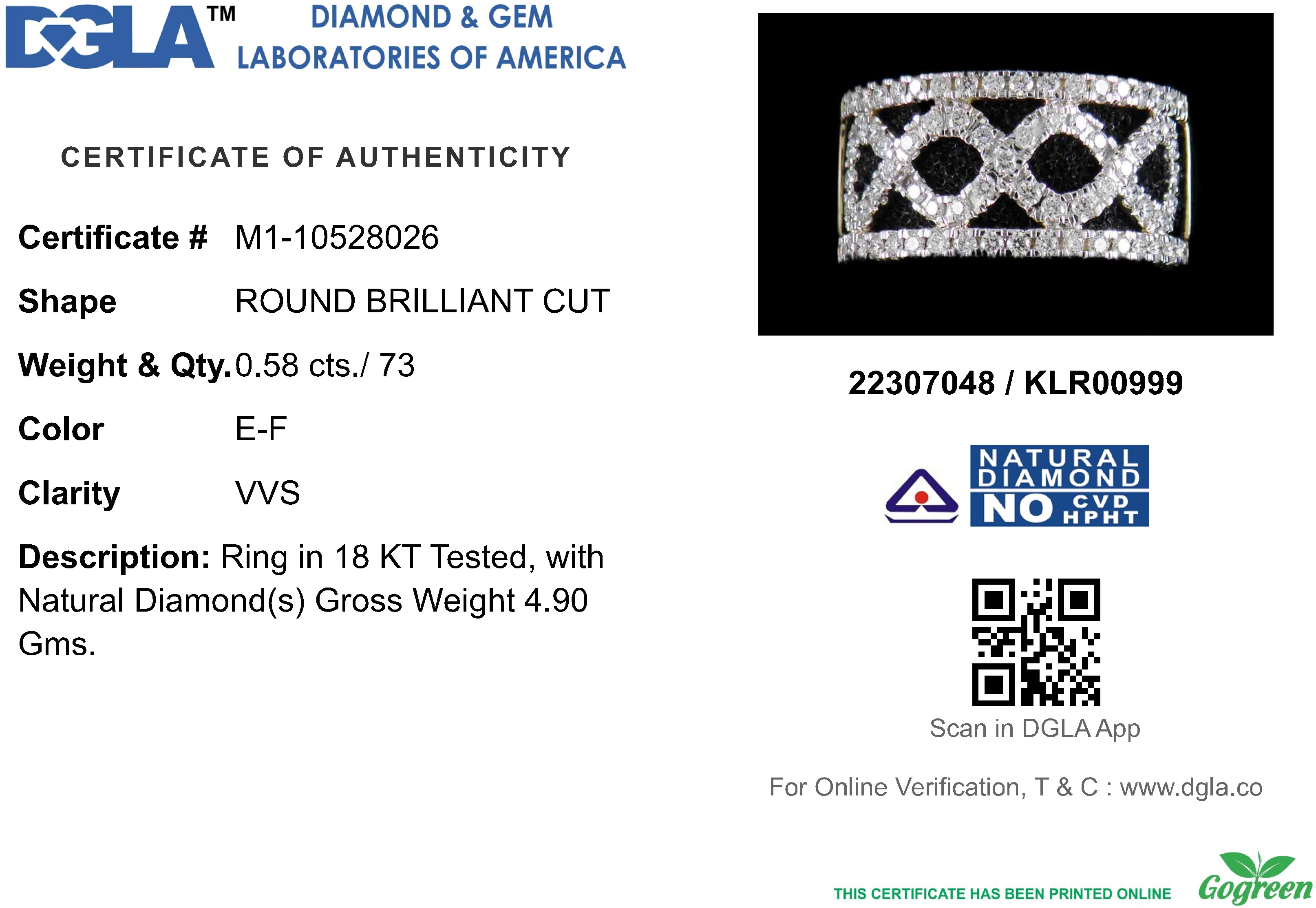 18k Yellow Gold and Diamond Fancy Ring in size 6.5 and total gold weight of 4.9g