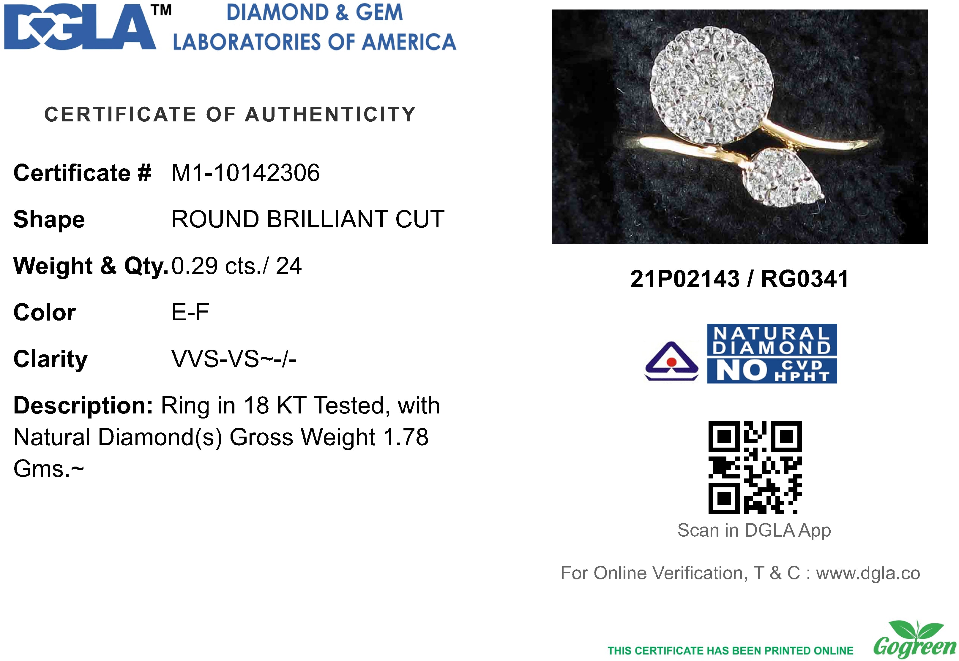 18k Yellow Gold and Diamond Fancy Ring in size 5.5 and total gold weight of 1.78g