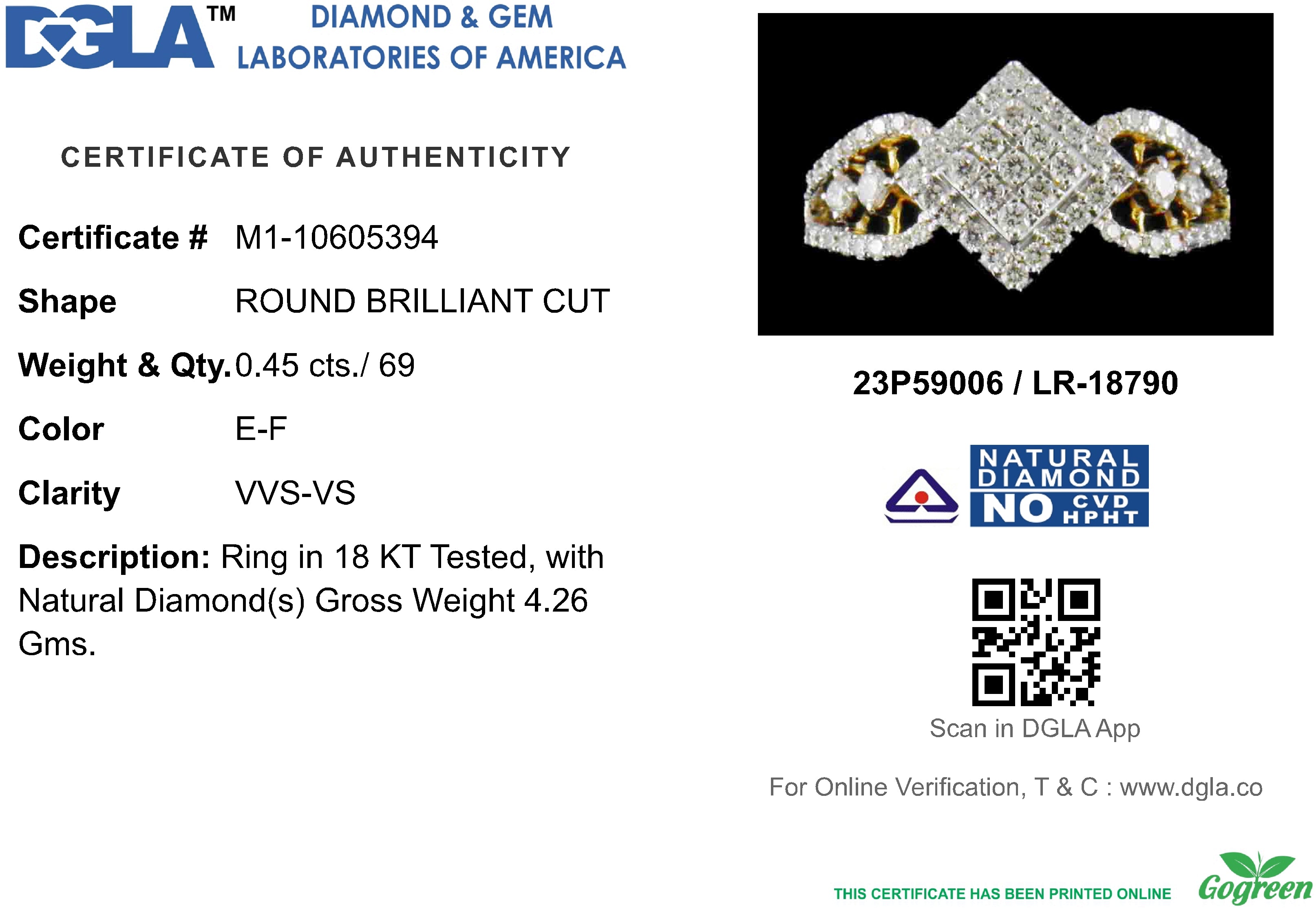 18k Yellow Gold and Diamond Fancy Ring in size 5.5 and total gold weight of 4.26g