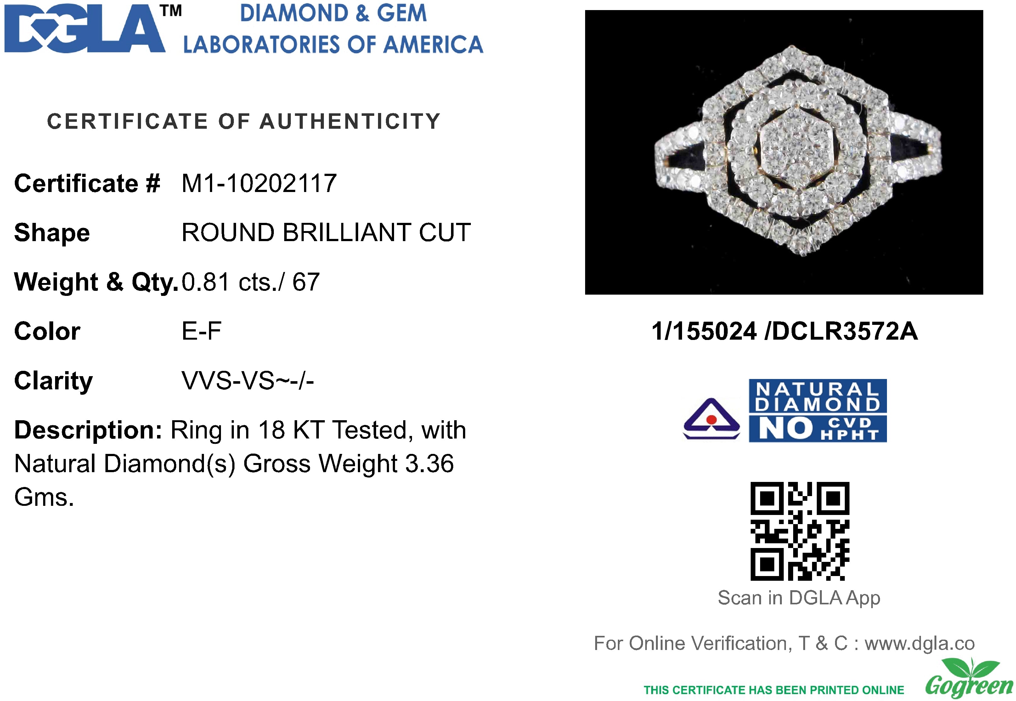 18k Yellow Gold and Diamond Hexagon Sparkle Fancy Ring in size 5.5 and total gold weight of 3.36g
