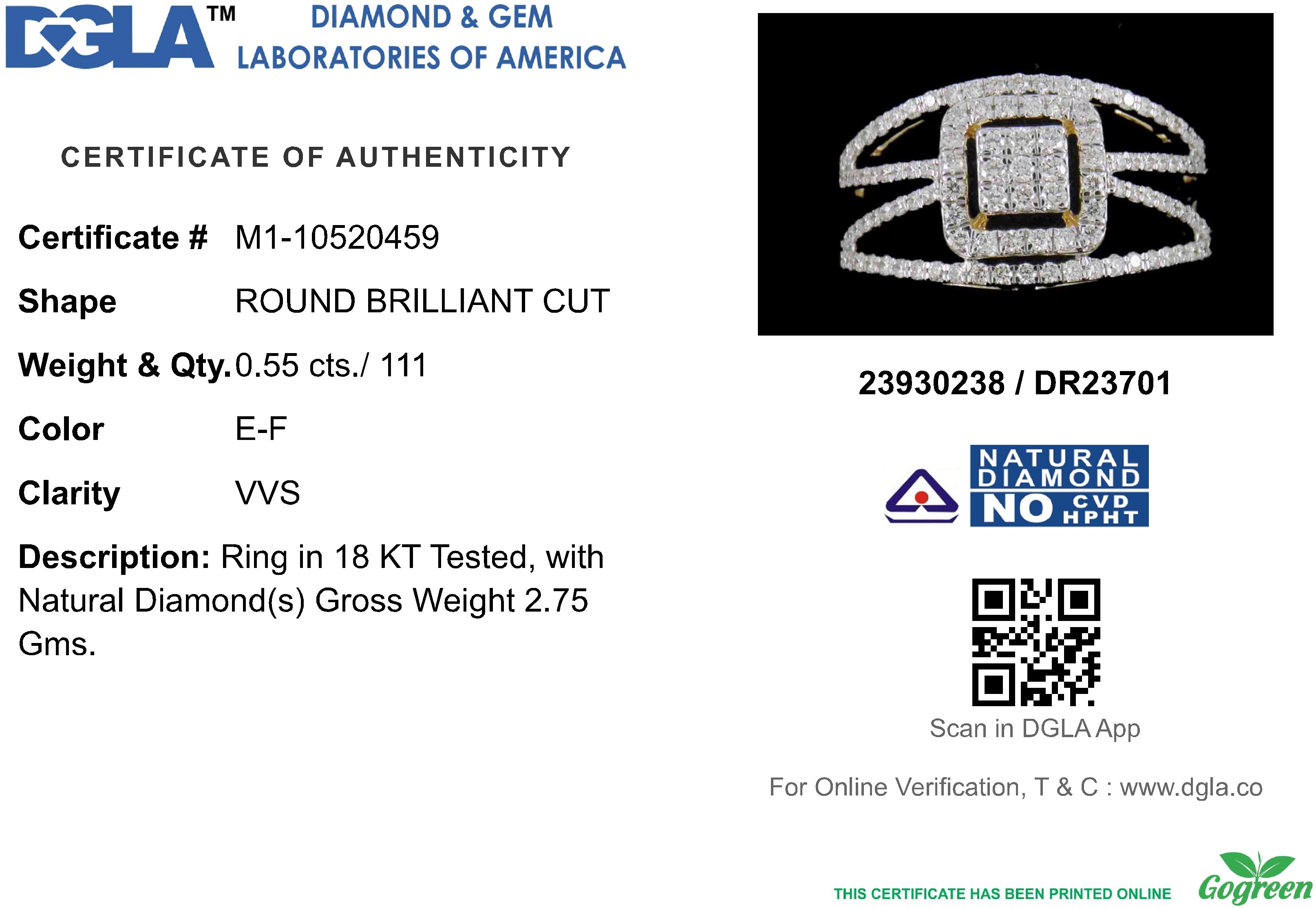 18k Yellow Gold and Diamond Fancy Ring in size 5 and total gold weight of 2.75g