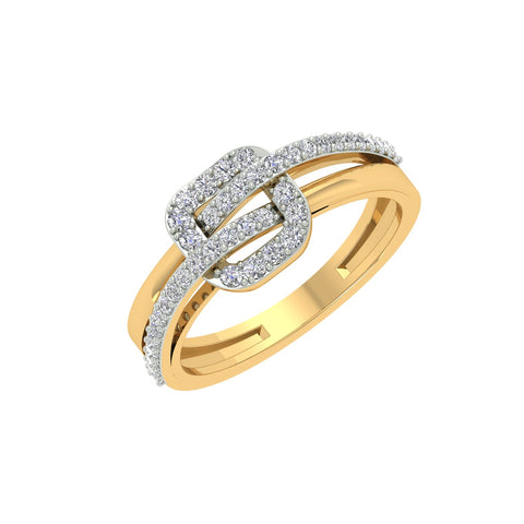 18k Yellow Gold and Diamond Fancy Ring in size and total gold weight of 2.68g