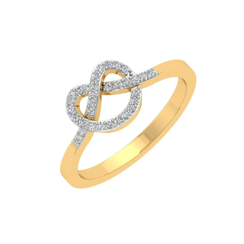 18k Yellow Gold and Diamond Fancy Ring in size and total gold weight of 1.87g