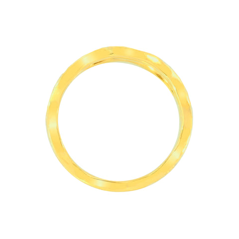 22k Two-Tone Gold Cocktail Fancy Ring in size 7.2 and total gold weight of 3.09g
