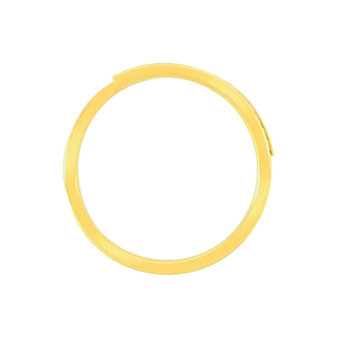 22k Two-Tone Gold Cocktail Fancy Ring in size 8 and total gold weight of 2.16g