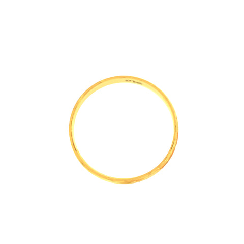 22k Two-Tone Gold Band Ring in size 6.8 and total gold weight of 2.77g