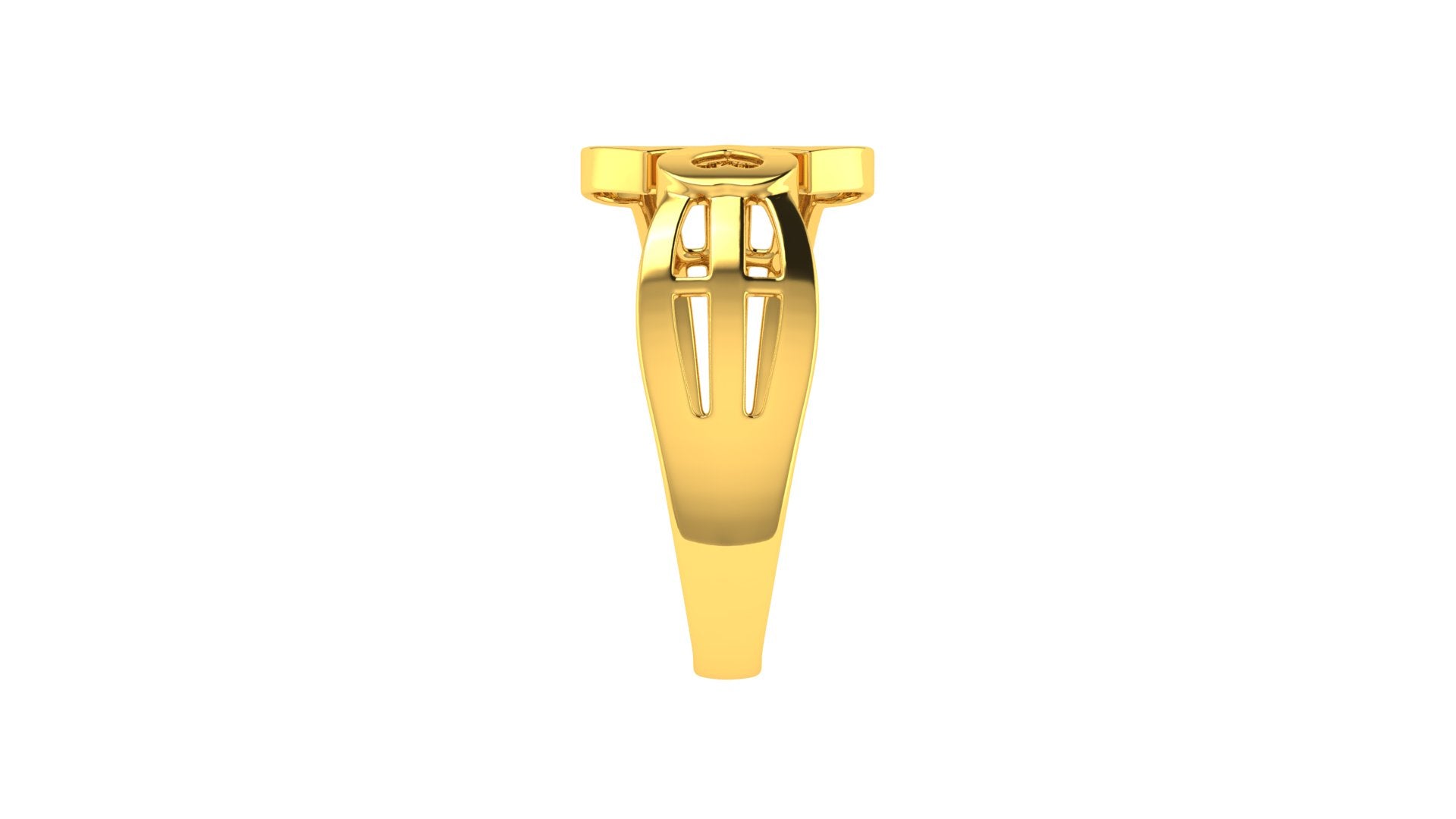 22k Yellow Gold Cocktail Hearts Rings in size 7 and total gold weight of 2.86g