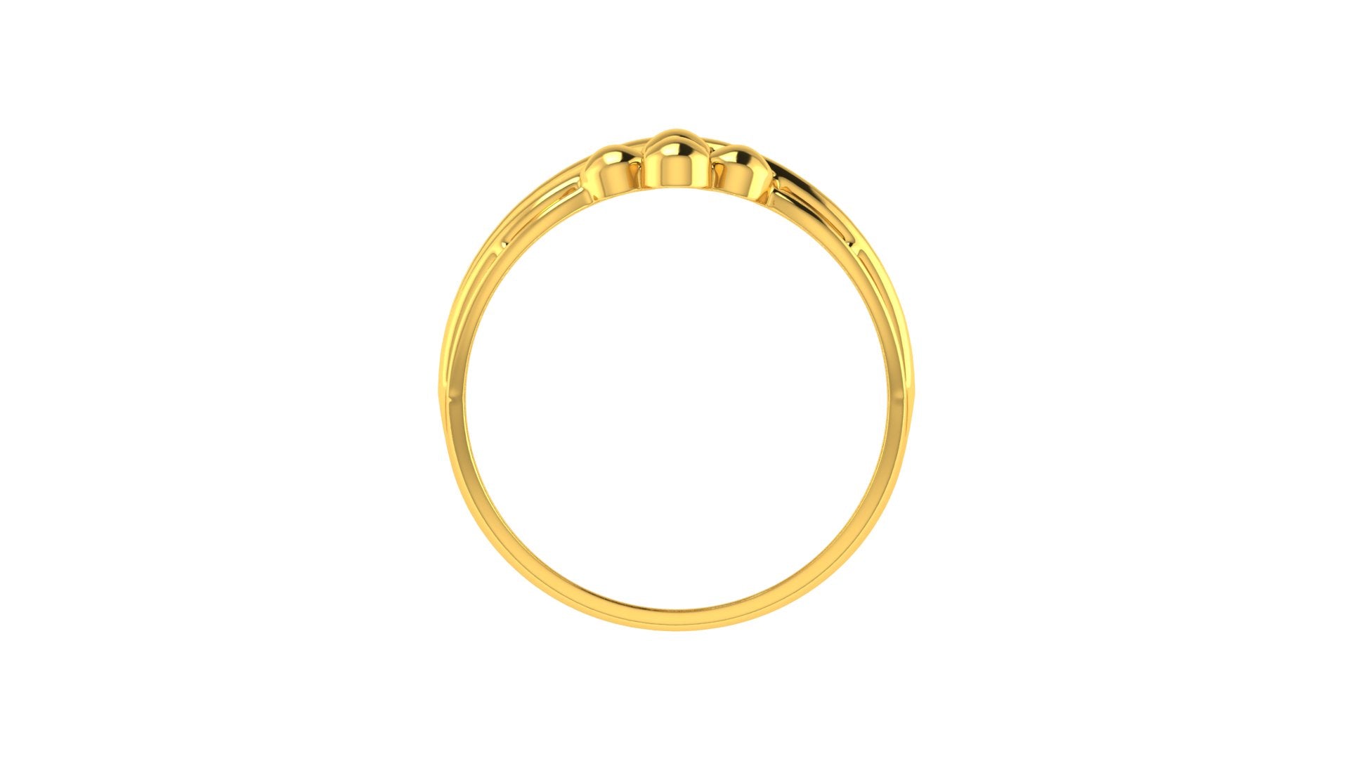 22k Yellow Gold Stacked Rings in size 8 and total gold weight of 4.6g