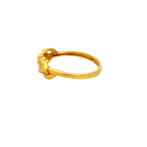 22k Yellow Gold Cocktail Antique Rings in size 6 and total gold weight of 2.1g