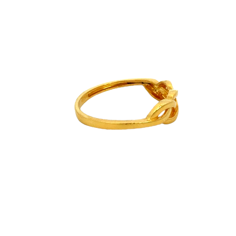 22k Yellow Gold Cocktail Antique Rings in size 6 and total gold weight of 2.1g