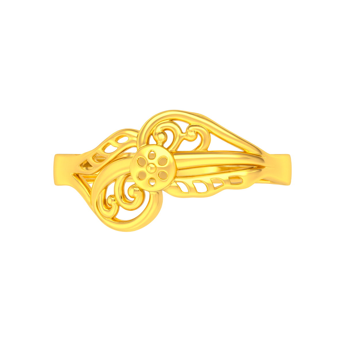 22k Yellow Gold Religious Om Rings in size 10 and total gold weight of 5.26g