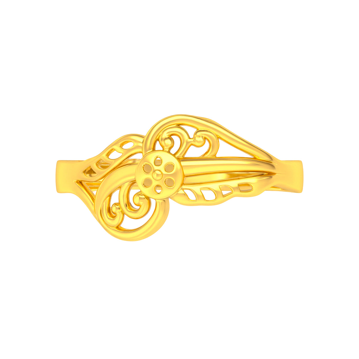 22k Yellow Gold Religious Om Rings in size 10 and total gold weight of 5.26g