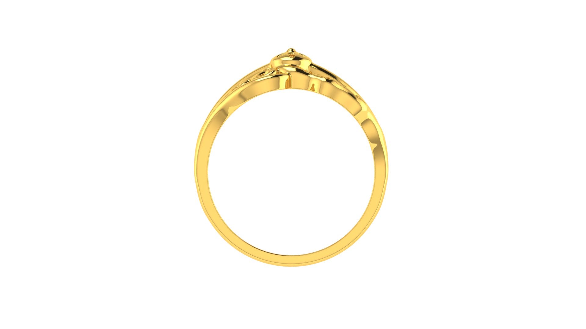 22k Yellow Gold Religious Om Rings in size 10 and total gold weight of 5.26g