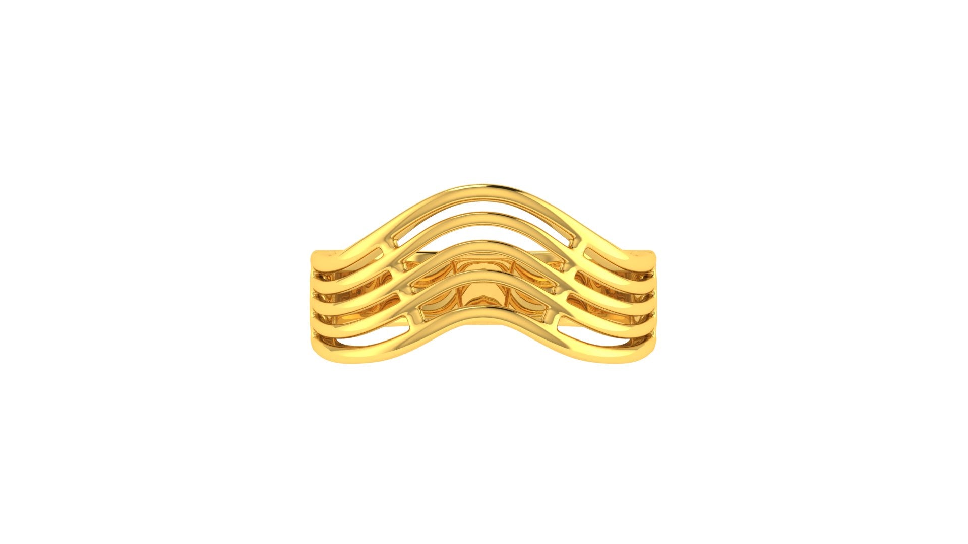 22k Yellow Gold Stacked Rings in size 10 and total gold weight of 3.75g