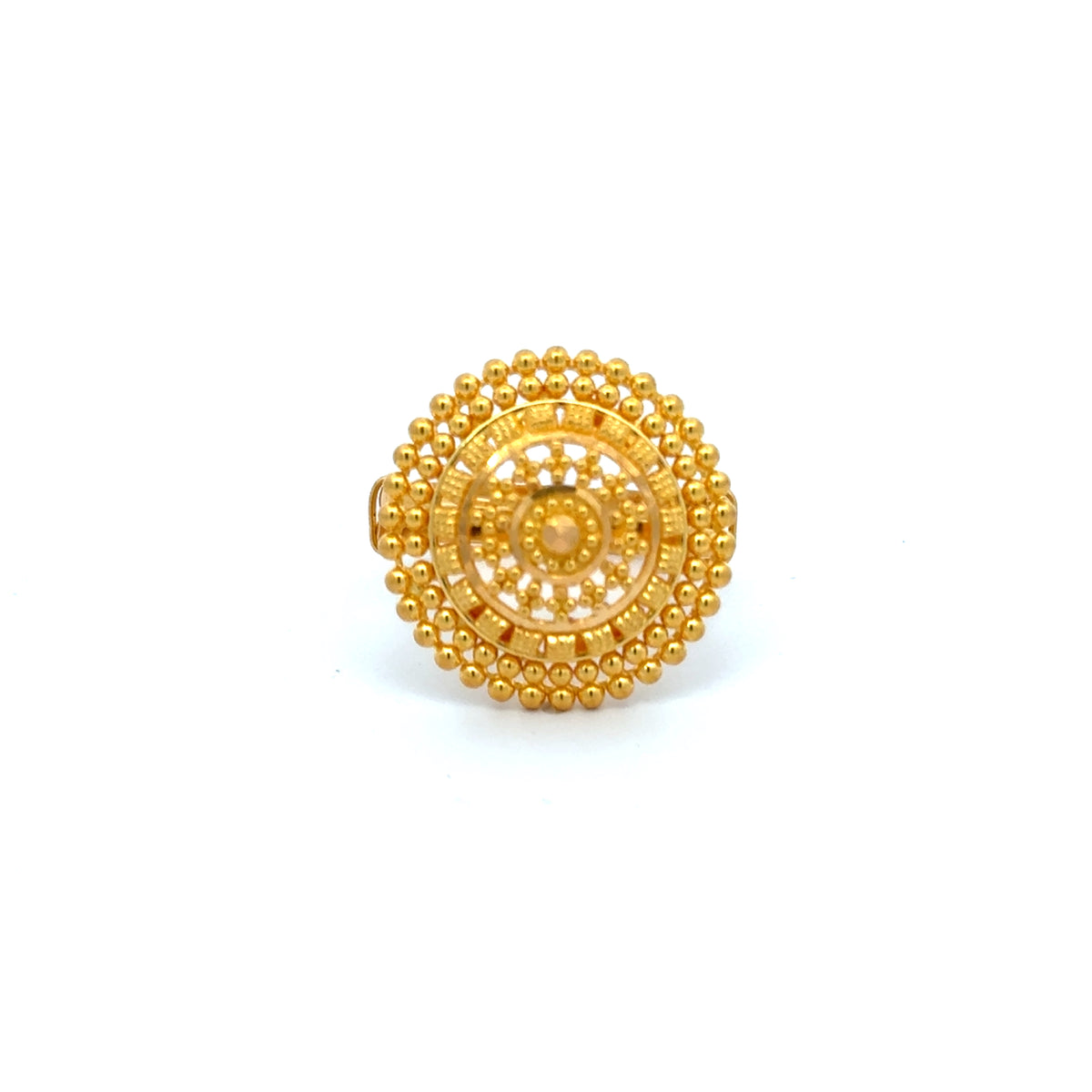 22k Yellow Gold Filigree Adjustable Rings in size 6 - 10 and total gold weight of 4.92g