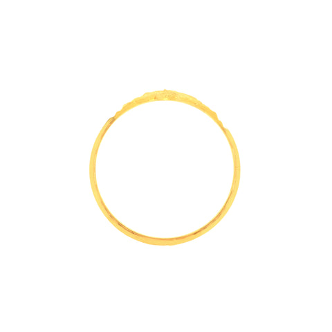 22k Yellow Gold Cocktail Fancy Ring in size 7 and total gold weight of 2.15g