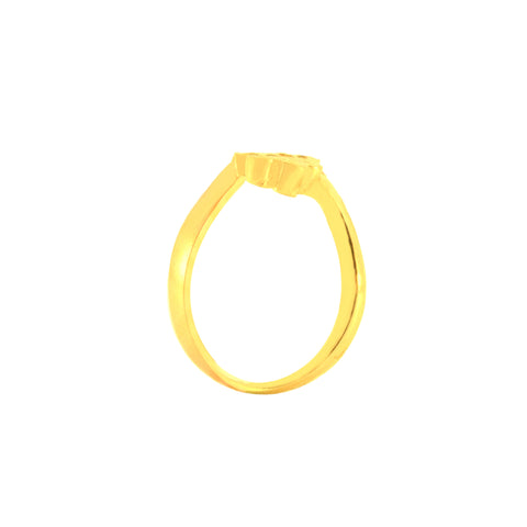 22k Yellow Gold Cocktail Fancy Ring in size 7 and total gold weight of 2.96g