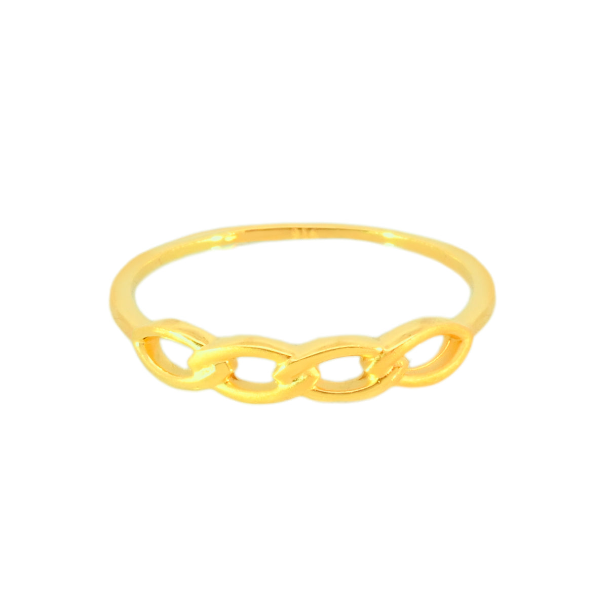 22k Yellow Gold Cocktail Fancy Ring in size 6.8 and total gold weight of 1.67g