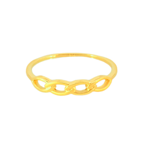 22k Yellow Gold Cocktail Fancy Ring in size 6.8 and total gold weight of 1.67g