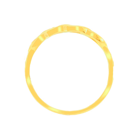 22k Yellow Gold Cocktail Fancy Ring in size 6.8 and total gold weight of 1.67g