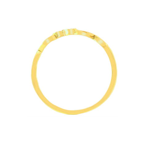 22k Yellow Gold Cocktail Fancy Ring in size 7.8 and total gold weight of 1.84g