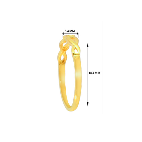 22k Yellow Gold Cocktail Fancy Ring in size 7.8 and total gold weight of 1.84g
