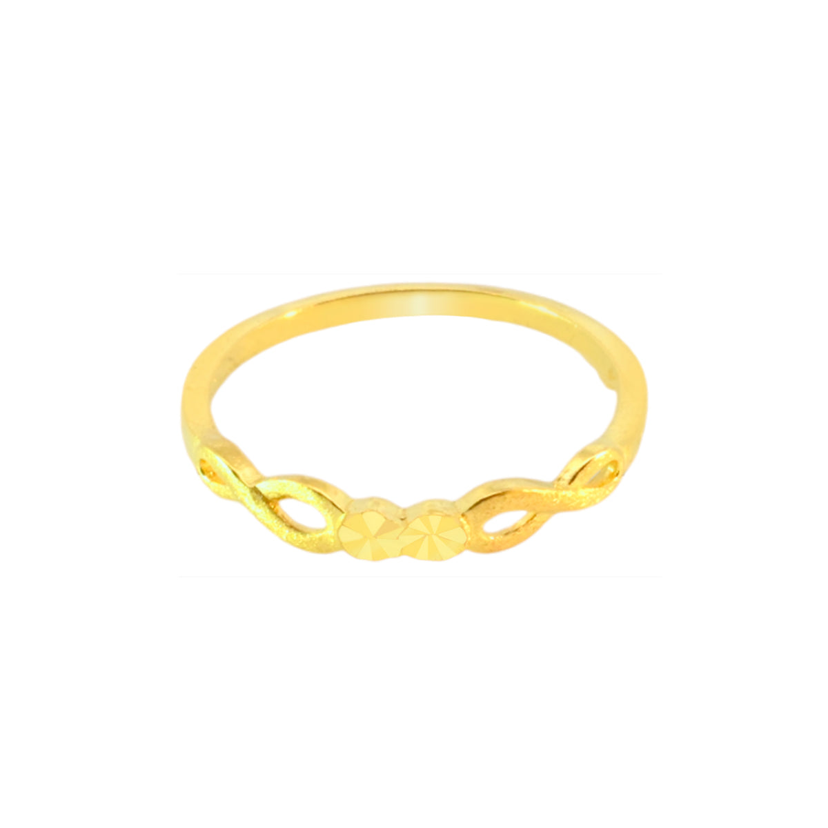 22k Yellow Gold Cocktail Fancy Ring in size 7.8 and total gold weight of 1.84g