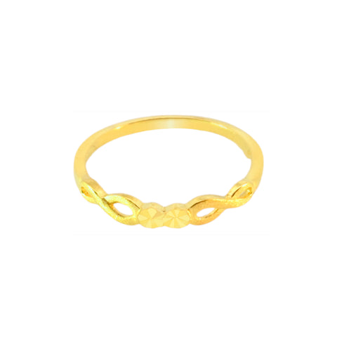 22k Yellow Gold Cocktail Fancy Ring in size 7.8 and total gold weight of 1.84g