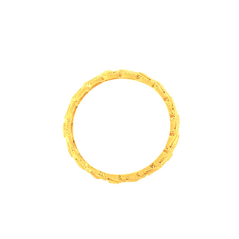 22k Yellow Gold Bands Filigree Rings in size 9 and total gold weight of 2.11g