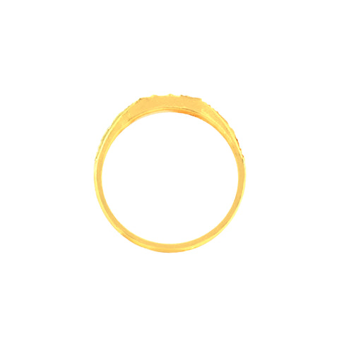 22k Yellow Gold Baby Ring in size 3 and total gold weight of 2.31g
