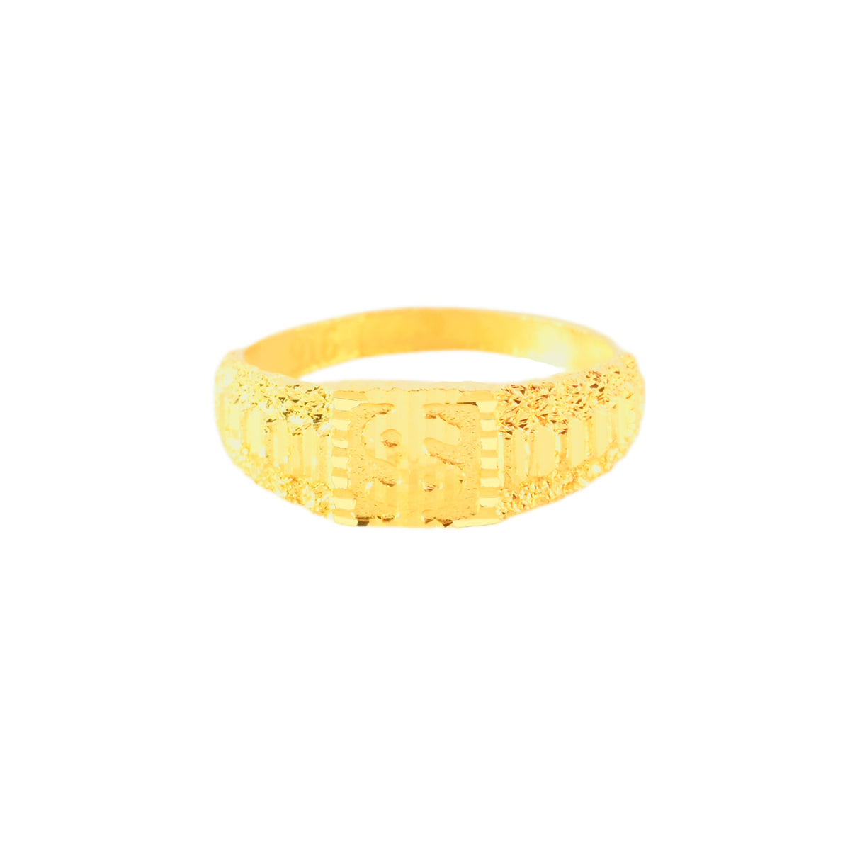22k Yellow Gold Baby Ring in size 1.2 and total gold weight of 1.76g